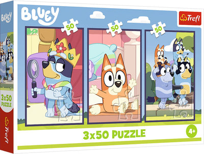 Trefl Puzzle Bluey Family – 3x50 Teile – FSC-Mix 70 % Puzzle.