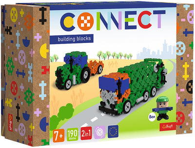 Trefl Spielzeug-Müllwagen und Traktor – nachhaltiges FSC-Holz.
