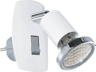 Eglo mini 4 - Steckerlampe - 1 Licht - Weißchrom