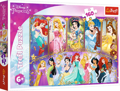 Trefl Disney Princess Puzzle – 160 Teile – Karton – Kinderpuzzle.