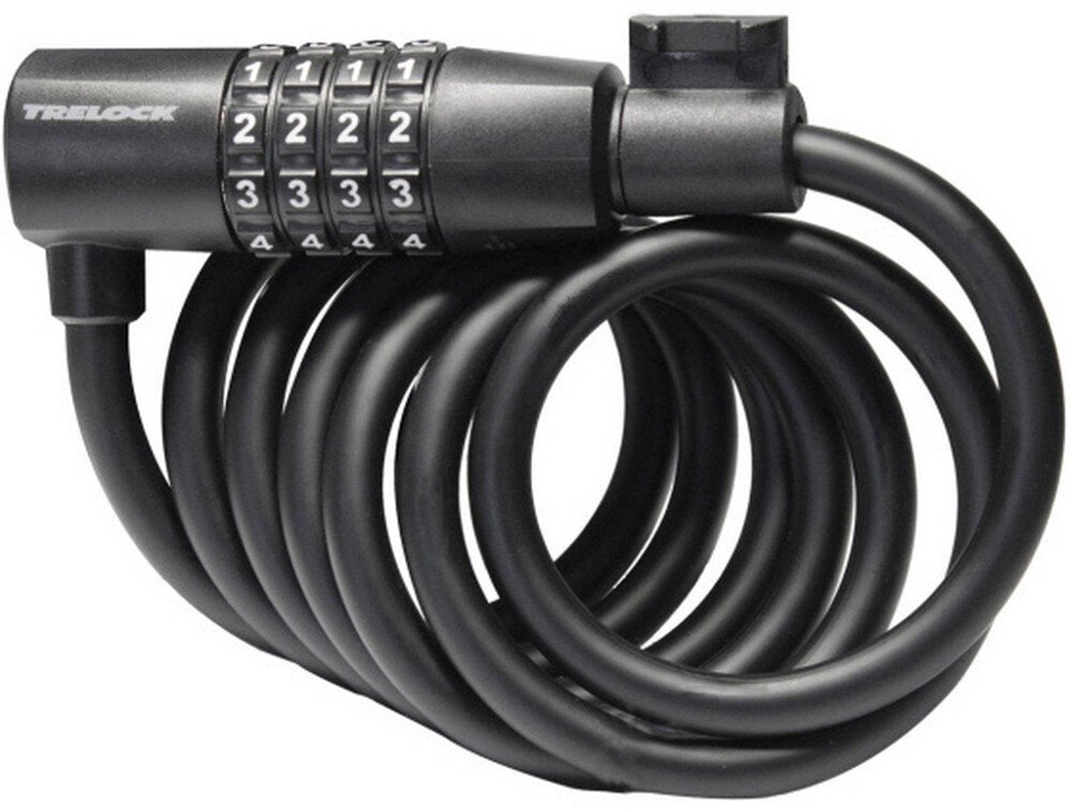Trelock SK108 Spiral Cable Lock Code 180 8mm schwarz