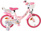 Volare Einhorn Kinderfahrrad - Mädchen - 14 Zoll - Rosa