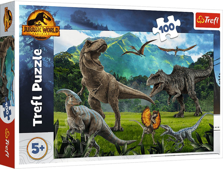 Trefl 16441, 100 Stück, Dinosaurier, 5 Jahre