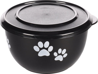 Flamingo Kena mit Deckel – Futter- und Trinktopf für Hunde – Futtertopf mit Deckel Kena Schwarz S 12,7 cm 600 ml – 1 Stück – 129699 – 1 Stück