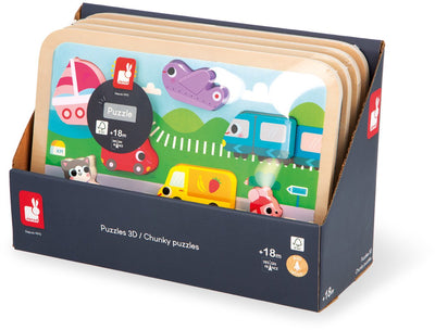 Janod – klobiges Puzzle – Fahrzeuge