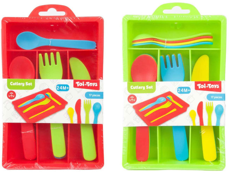 Toi-Toys Home Food Besteck Set mit Bak, 16dlg.