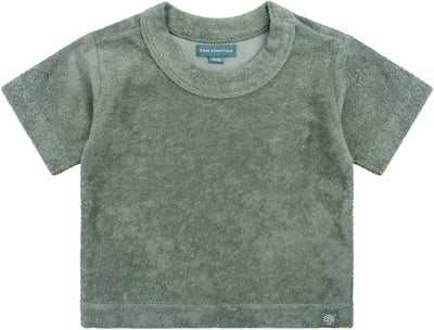Bade-Essentials – Strandhemd – 1–6 Jahre – grün – einfarbig – Musselin-Frottee