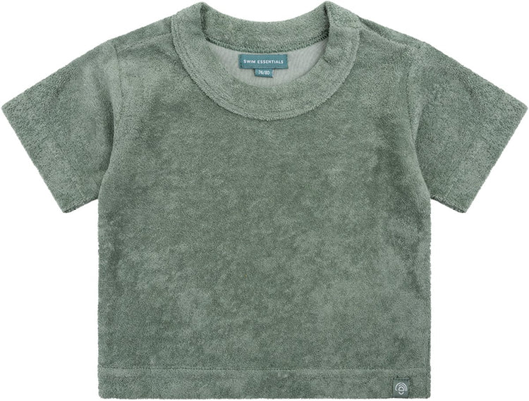 Bade-Essentials – Strandhemd – 1–6 Jahre – grün – einfarbig – Musselin-Frottee