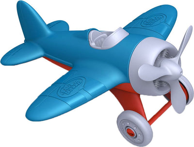 Grünes Spielzeug Flugzeugblau recycelte Kunststoff