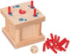 Goki hölzerner kniffliges 6 -Pin -Spiel