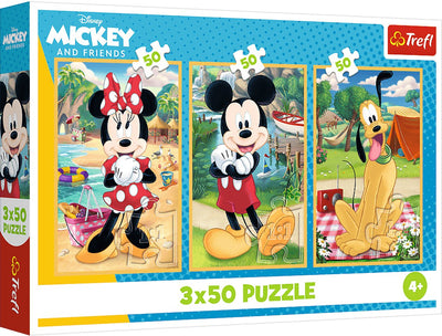 Trefl Puzzle Disney Mickey Mouse – 3x50 Teile FSC-Mix 70 %.