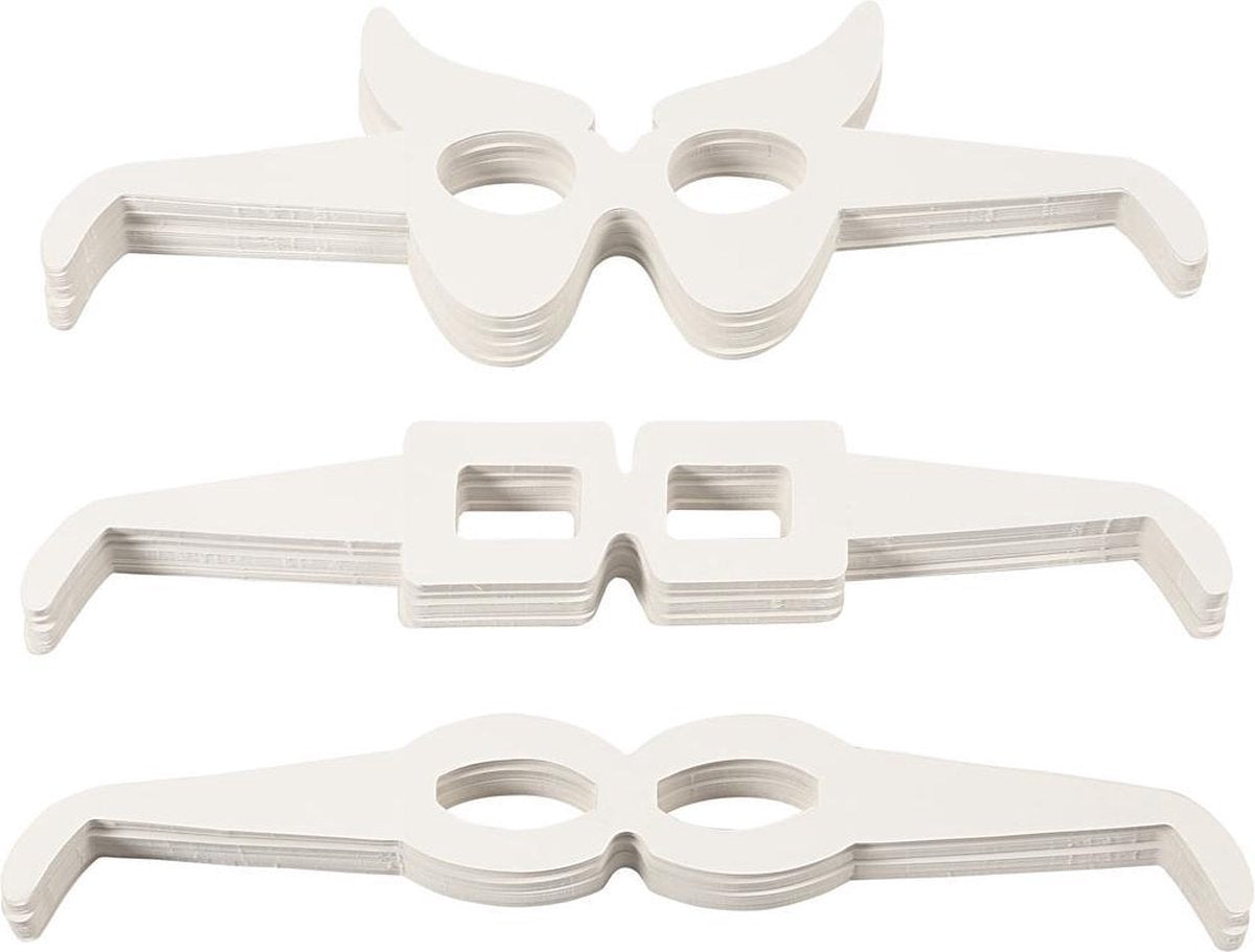Creativ Firmengläser, H: 4,5-10 cm, L: 32 cm, weiß, 160 Stück 1 Box