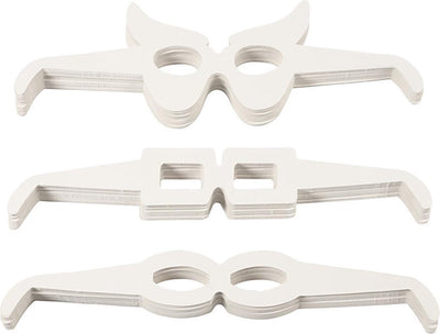 Creativ Firmengläser, H: 4,5-10 cm, L: 32 cm, weiß, 160 Stück 1 Box