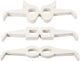 Creativ Firmengläser, H: 4,5-10 cm, L: 32 cm, weiß, 160 Stück 1 Box