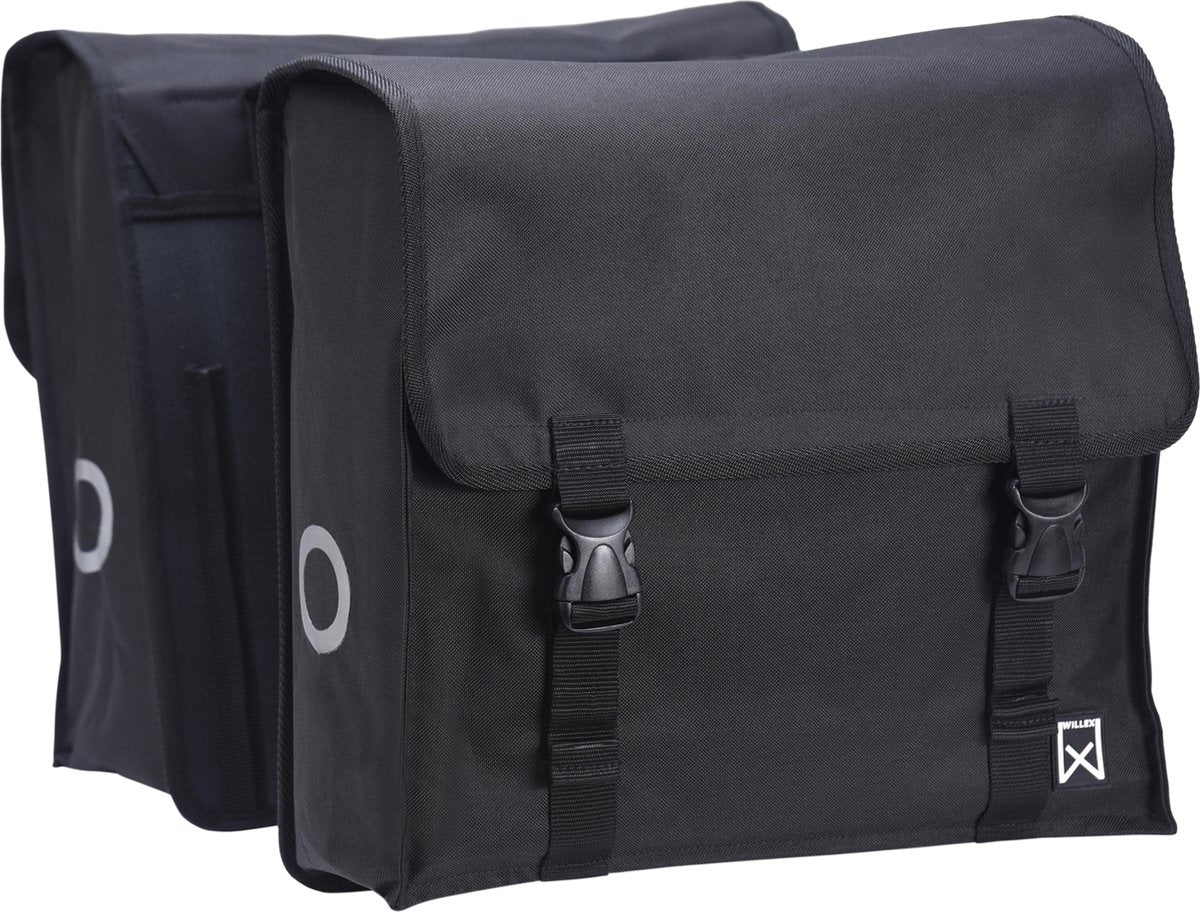Willex - Doppeltasche - XXL - wasserabweisend - Universalbefestigung - 46 Liter - Schwarz
