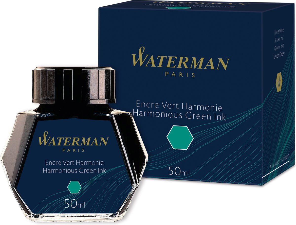 Waterman Füllfederhaltertinte | harmonisches Grün | 50-ml-Flasche
