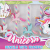 Einhornstifte mit Radiergummi und Bleistiftspitzer