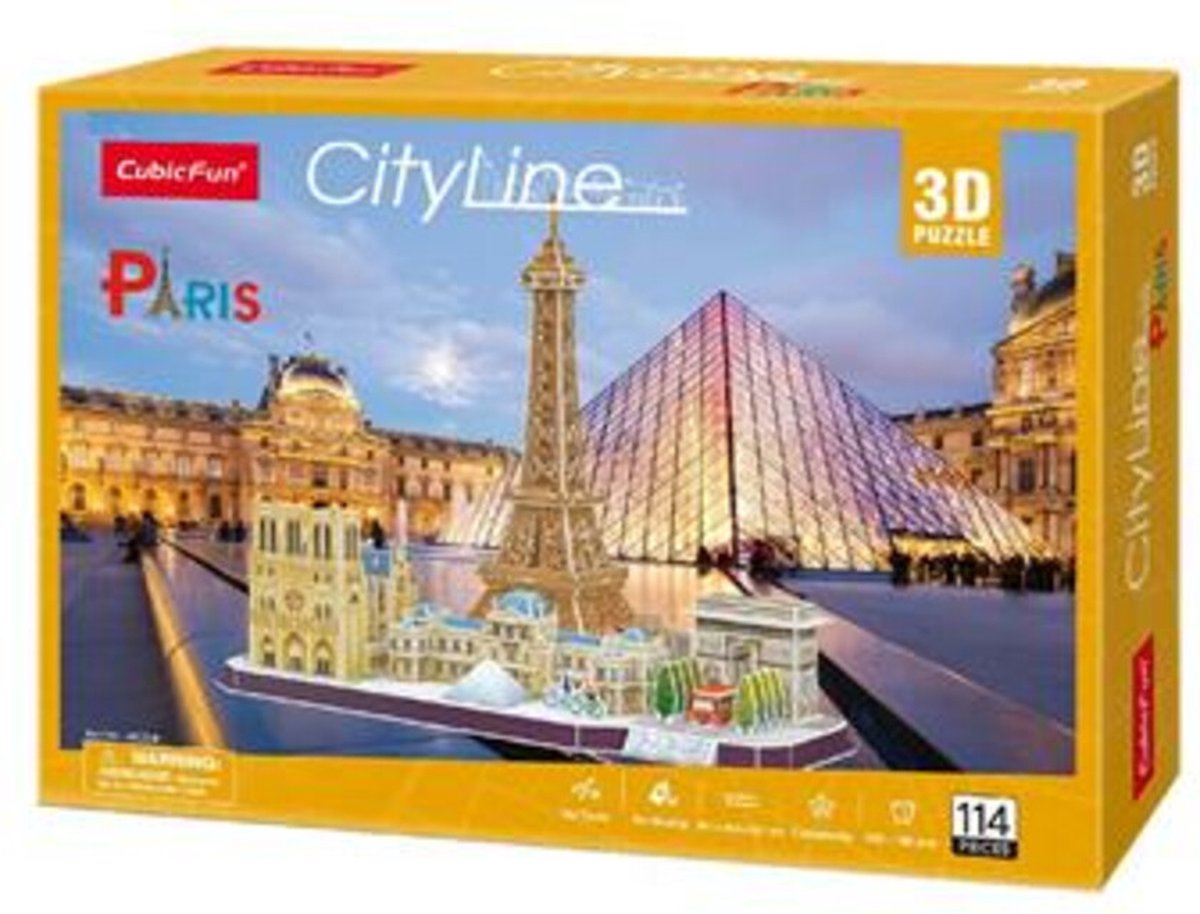 Kubischer Spaß - 3D-Puzzle - City Line Paris (2012567)