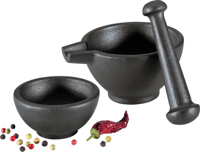 Zassenhaus Mörser-Set, 3-teilig aus Gusseisen