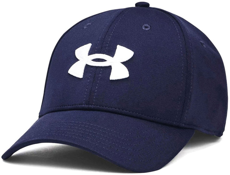 Under Armour M Blitzing Low Str-Blu Herrenkappe – Mitternachtsmarine – Weiß