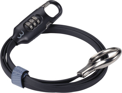 Bbb Cycling Loopsafe Fahrradschloss Zahlenschloss – kompaktes und leichtes Fahrradkabelschloss – Schwarz – 120 cm – BBL-55