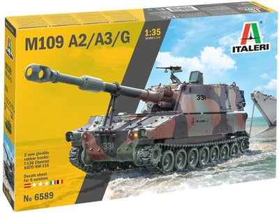 Italeri Modellbausatz Militärfahrzeuge – 6589 M109 A2 A3 G Panzer Kunststoff – 1:35 – Modellbau