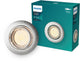 Philips LED Philips Peridot Einbaustrahler – GU10-Fassung – Nickel – rund – ausrichtbarer Strahler