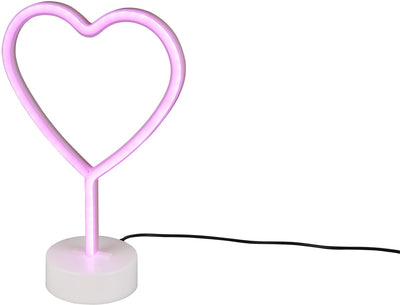 Rl lebe dein Licht Reality Heart - Tischleuchte - weiß - inkl. 1x SMD 1,5 W - USB-Anschluss - nicht dimmbar - für Batteriebetrieb geeignet
