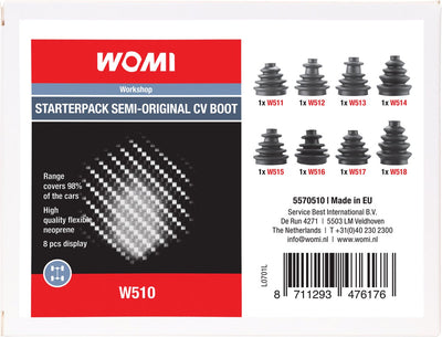 Womi W510 Starterpaket halboriginale Achsabdeckung 8 Stück
