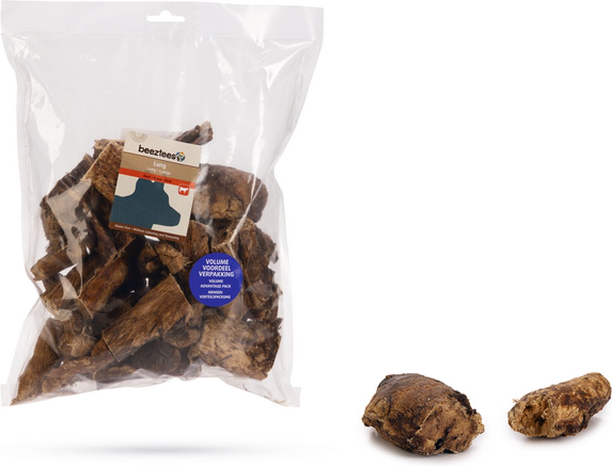 Beeztees Lungenstücke – natürlich – Hundesnack – Vorteilspackung – 400 Gramm
