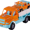 Cavallino Toys Cavallino XL Torpedo Truck mit Überlebens Jeep Oranje, 44,5 cm