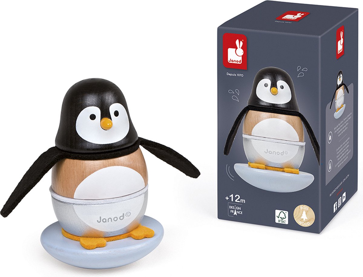 Janod - Zigolos - gestapelter Becher - Pinguin