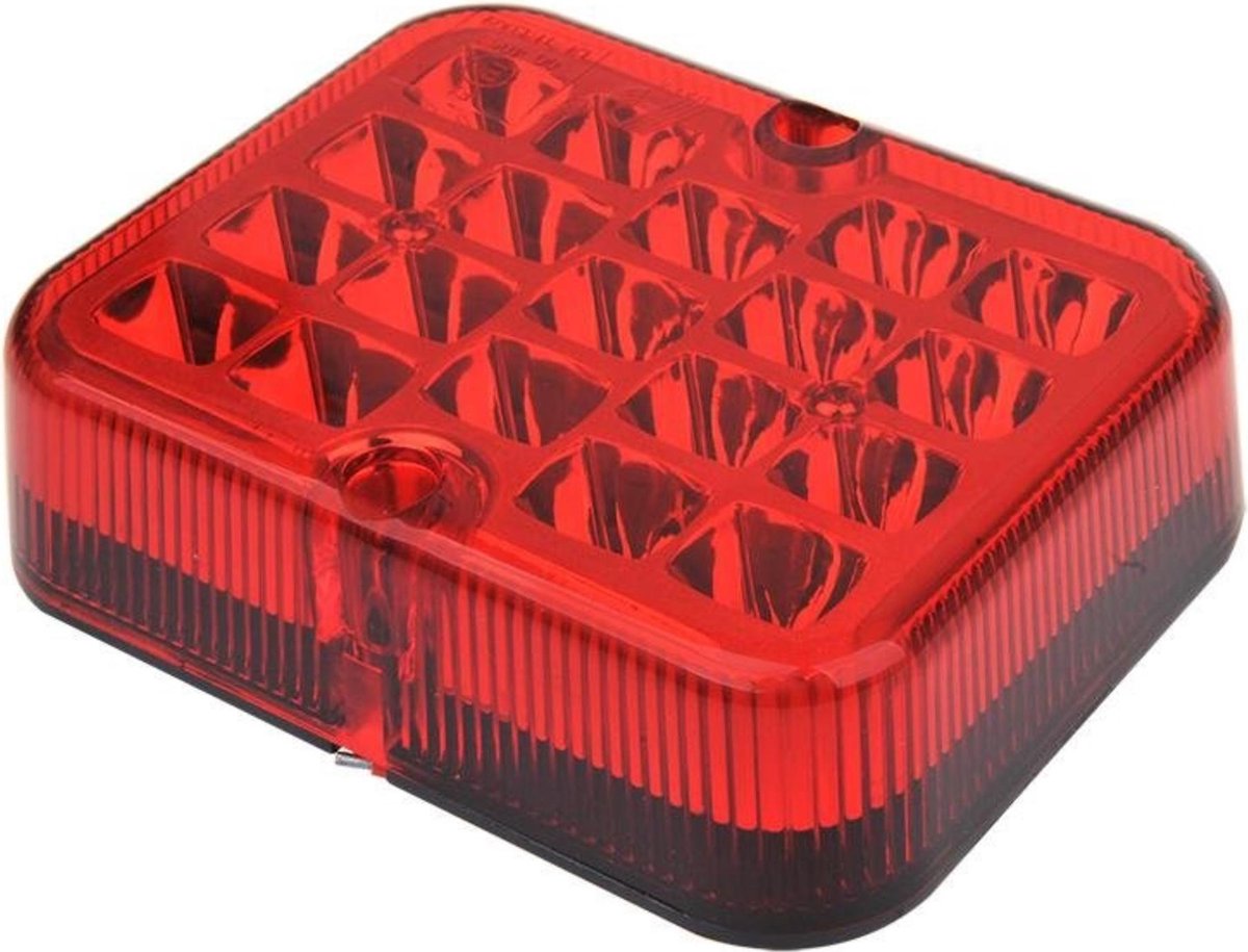 Proplus Nebelschlussleuchte - 19 LED - wasserdicht - 100 x 81 mm - rot