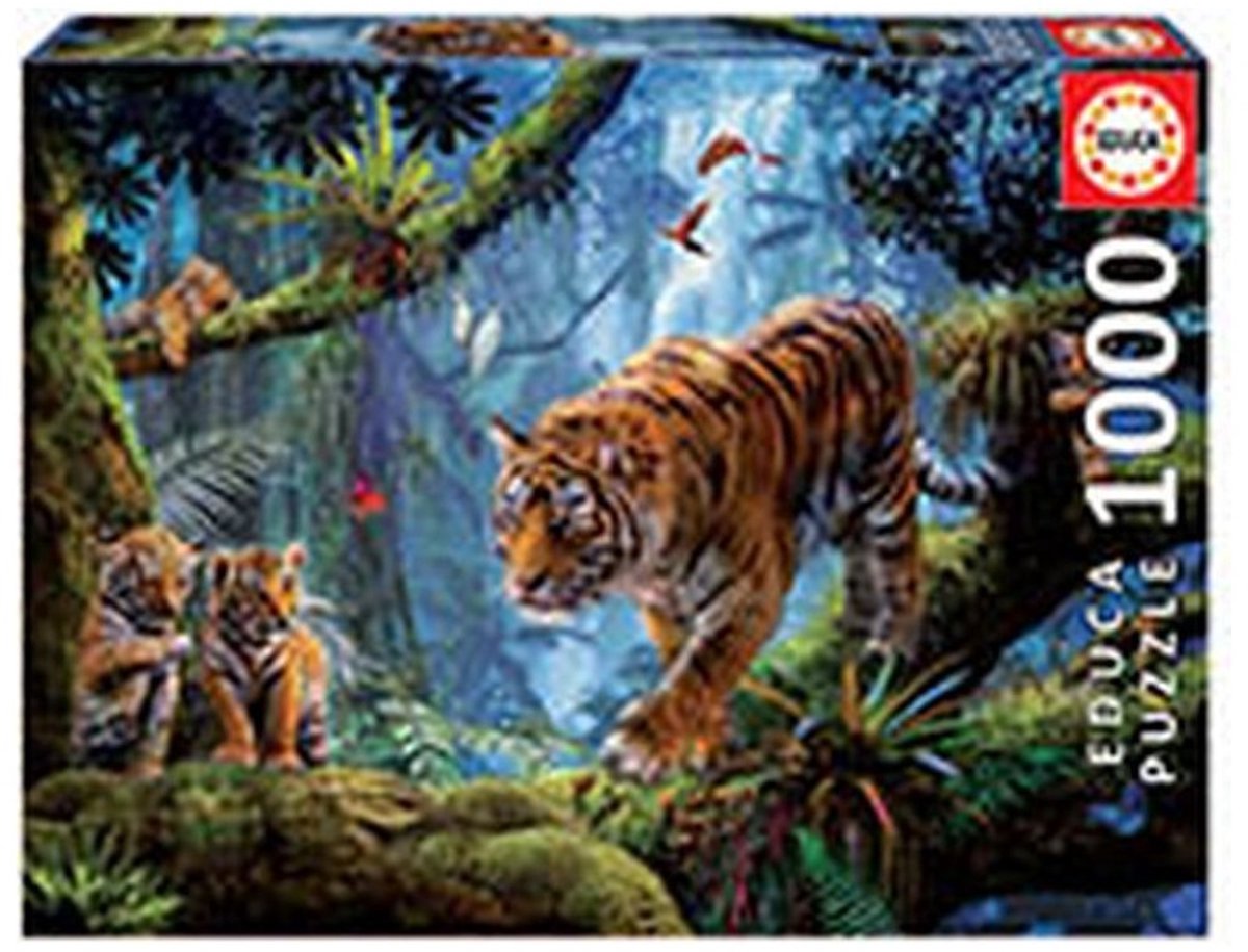 Educa - Puzzle - 1000 Teile - Tiger im Baum