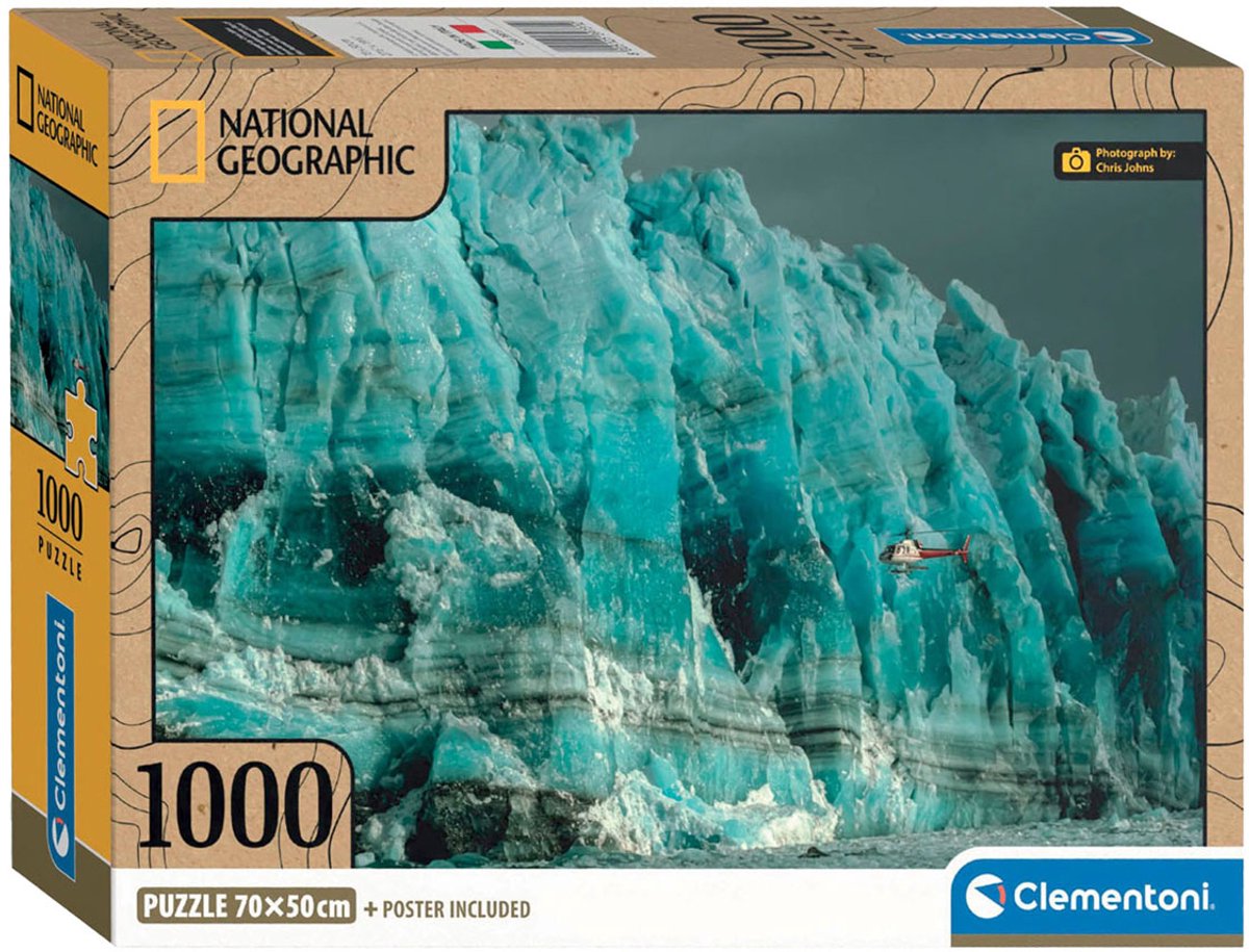 Clementoni Jigsaw Puzzle National Geographics - Gletscher, 1000st.