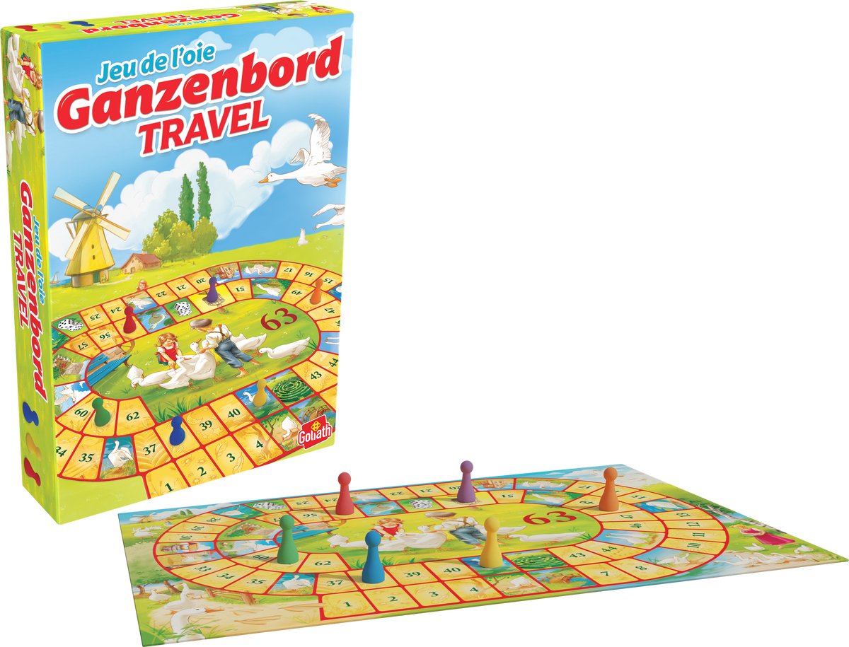 Goliath Goose Board Travel – Brettspiel – Reisespiel – niederländischer Spaß