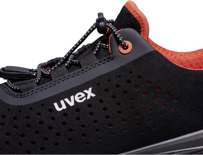 Uvex 1 g2 Halbschuh s1 68468 schwarz, rot (68468)-36 (weite 11)