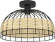 Eglo Anwick Deckenleuchte – E27 – ø 38 cm – schwarzes Rattan