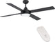Eglo Trinidad Deckenleuchte mit Ventilator – 122 cm – AC längere Lebensdauer – Schwarz – dimmbar – einstellbares weißes Licht
