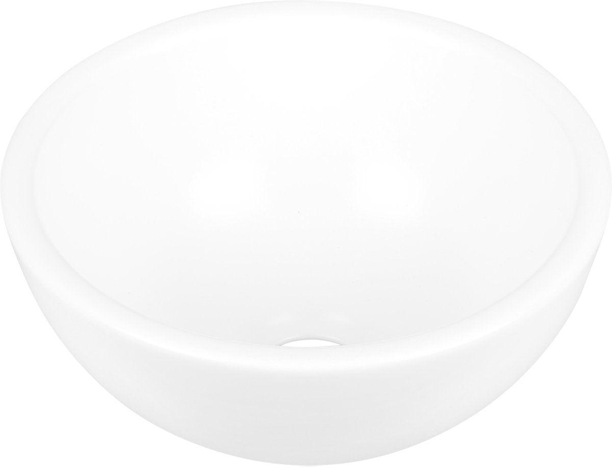 Differnz Boomer Waschbecken - Keramikwaschbecken - Weiß - ã˜ 20 x 10 cm
