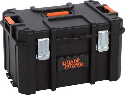 Powerplus Dual-Elektrowerkzeugkasten powdptb02 – große Größe – B37,1 x 52,8 x H28,4 cm – Werkzeuge