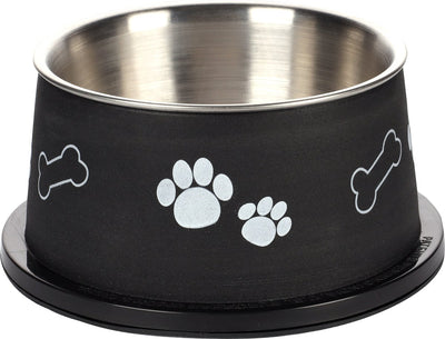 Flamingo Kena - Fress- und Trinknapf für Hunde - Fressnapf Langohr Kena schwarz 13cm 640ml - 1St - 129710 - 1St