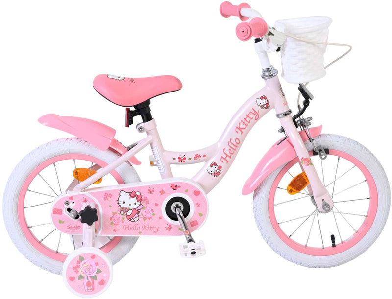 Volare Hello Kitty Kinderfahrrad – Mädchen – 14 Zoll – Rosa