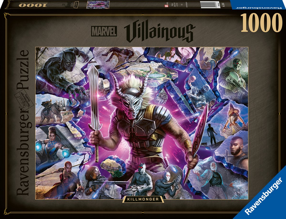 Ravensburger Puzzle Marvel Villainous: Killmonger – Puzzle – 1000 Teile