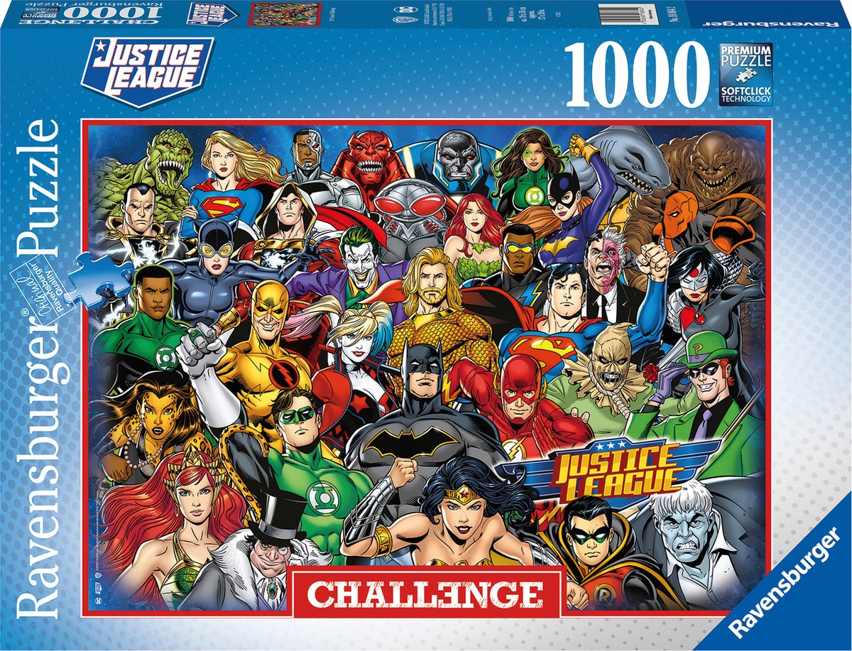 Ravensburger Puzzle DC Comics – Puzzle – Herausforderung mit 1000 Teilen