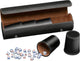 Philos Würfelbecher Kunstleder schwarz (Set 5 Stück)
