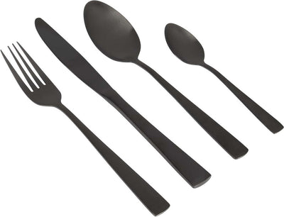 Gimex Besteck - Schwarz - 16-teilig