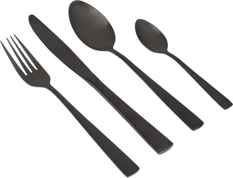 Gimex Besteck - Schwarz - 16-teilig