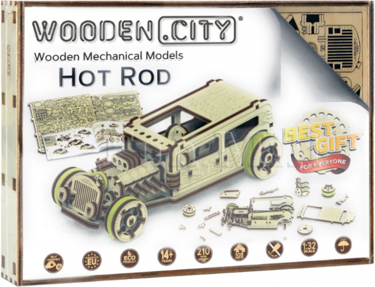 Hölzerner City-Hot-Rod
