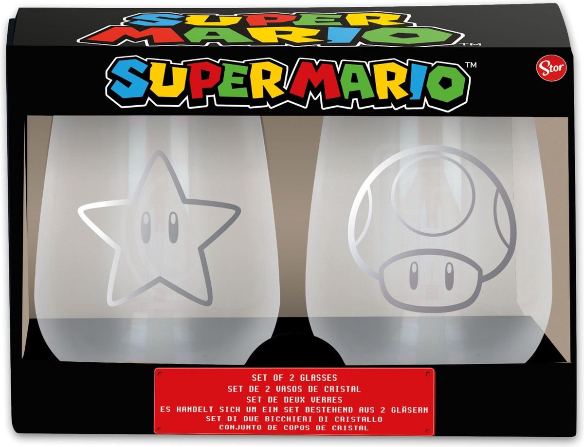 Storline Nintendo – Super Mario Kristallgläser 2er-Pack
